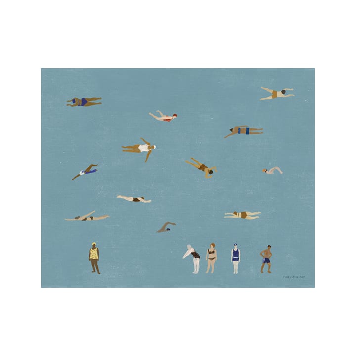 Póster Swimmers - 40x50 cm - Fine Little Day