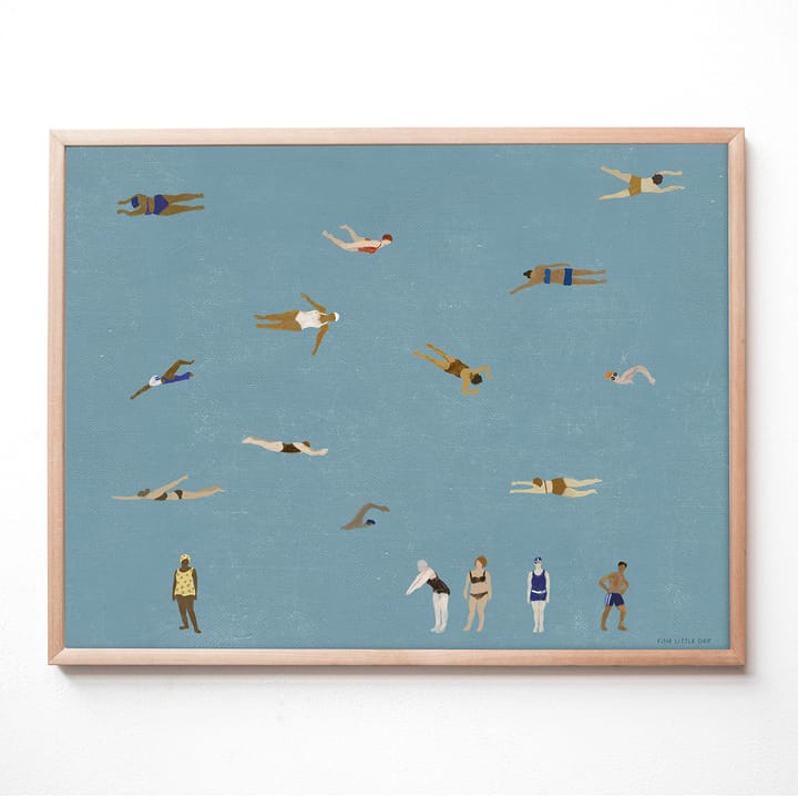 Póster Swimmers - 40x50 cm - Fine Little Day