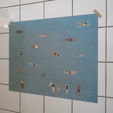 Póster Swimmers - 40x50 cm - Fine Little Day