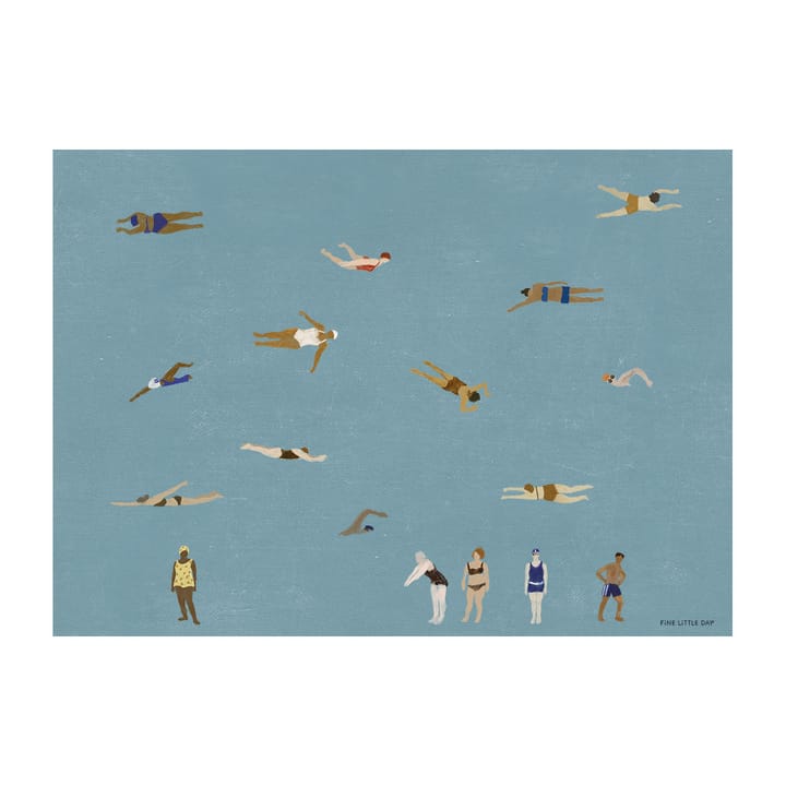 Póster Swimmers - 50x70 cm - Fine Little Day