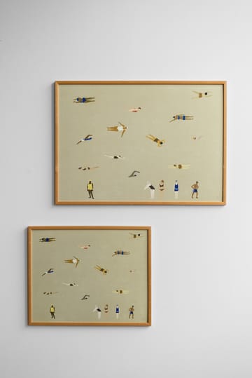 Póster Swimmers - Beige, 40x50 cm - Fine Little Day