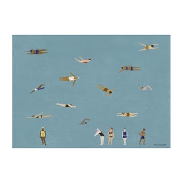 Póster Swimmers - Blue, 50x70 cm - Fine Little Day