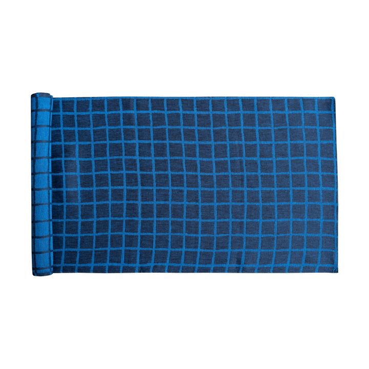 Rutig jacquard-woven corre-mesa 45x150 cm - Azul-preto - Fine Little Day