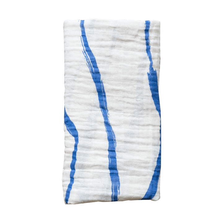 Våg muslin manta 120x120 cm - Azul - Fine Little Day