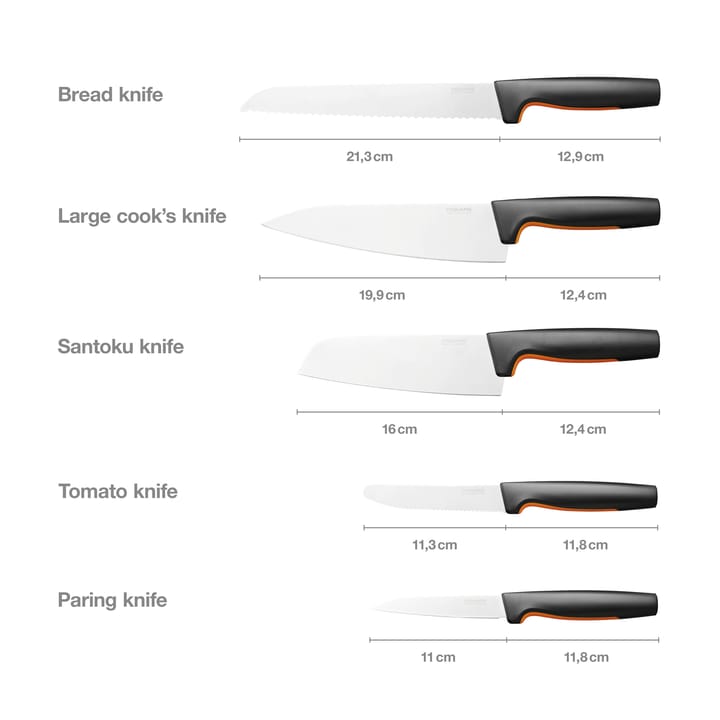 Facas grandes Functional Form, 5 peças Fiskars