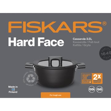 Panela com tampa Hard Face Steel - 3,5 l - Fiskars