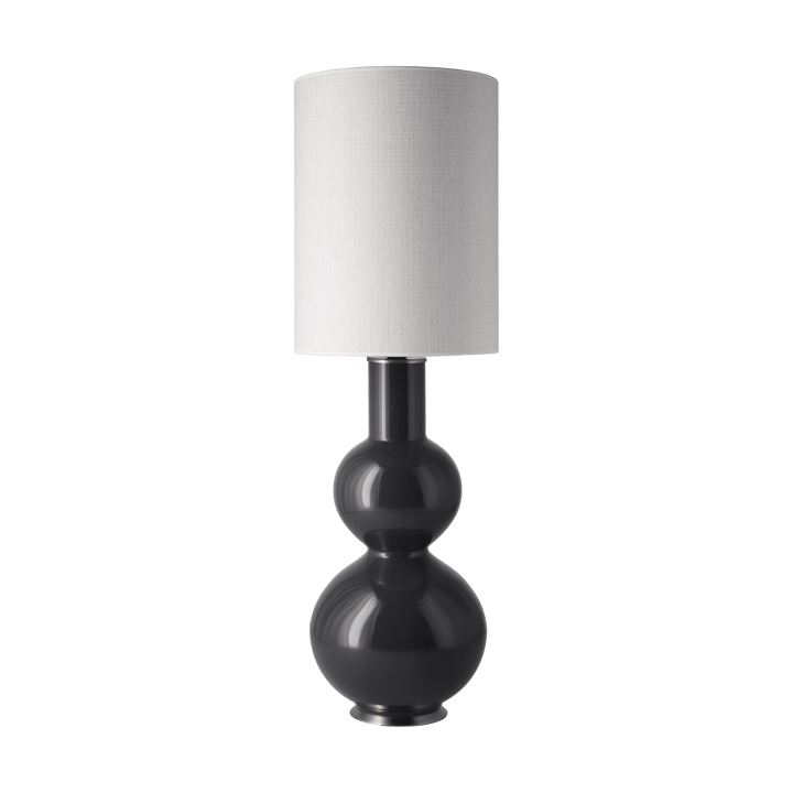 Candeeiro de mesa Augusta, base cinza - Babel Beige L - Flavia Lamps