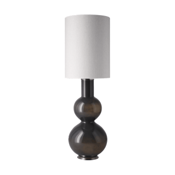 Candeeiro de mesa Augusta, base cinza - Babel Beige L - Flavia Lamps