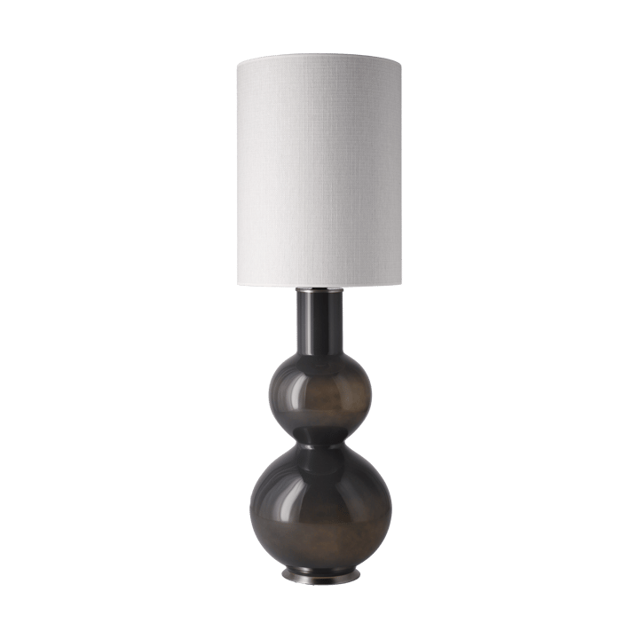 Candeeiro de mesa Augusta, base cinza, Babel Beige L Flavia Lamps