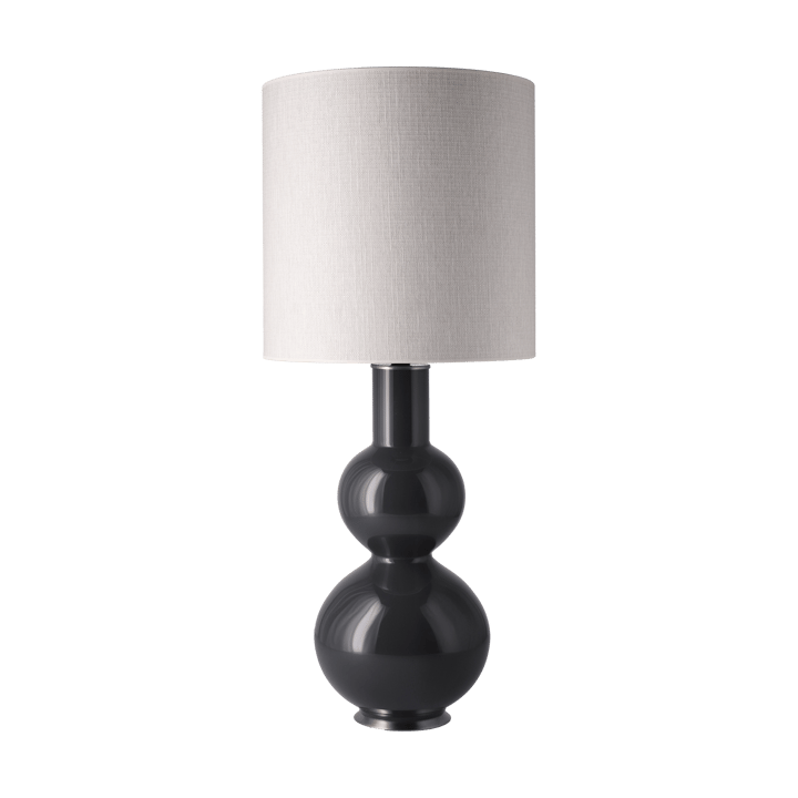 Candeeiro de mesa Augusta, base cinza - Babel Beige M - Flavia Lamps