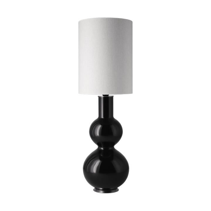 Candeeiro de mesa Augusta, base preta - Babel Beige L - Flavia Lamps