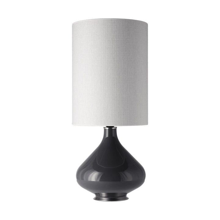 Candeeiro de mesa Flavia, base cinza - Babel Beige L - Flavia Lamps