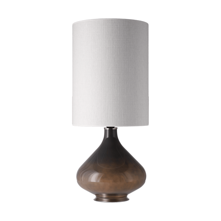 Candeeiro de mesa Flavia, base cinza, Babel Beige L Flavia Lamps