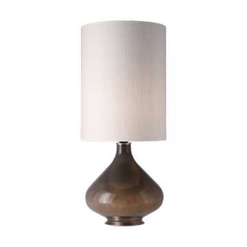 Candeeiro de mesa Flavia, base cinza - Babel Beige L - Flavia Lamps