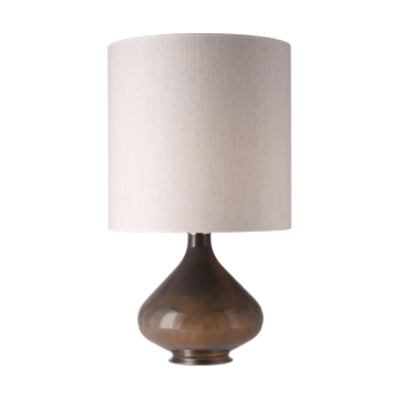 Candeeiro de mesa Flavia, base cinza - Babel Beige M - Flavia Lamps