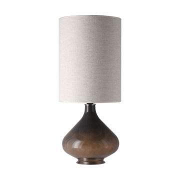 Candeeiro de mesa Flavia, base cinza - London Beige L - Flavia Lamps