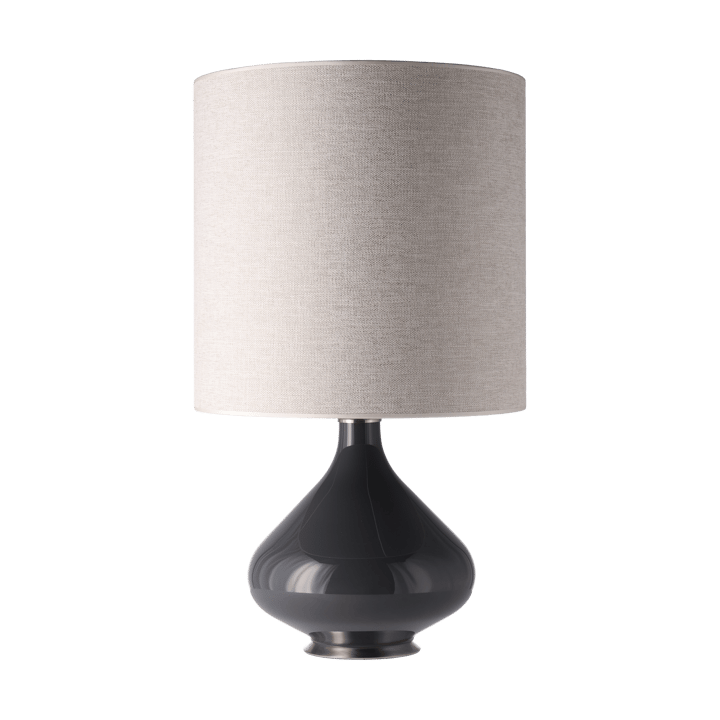 Candeeiro de mesa Flavia, base cinza - London Beige M - Flavia Lamps