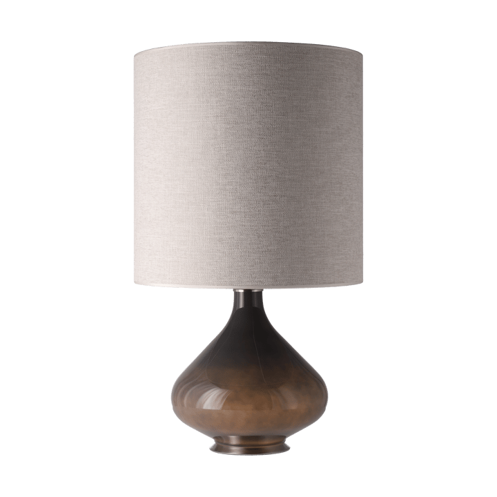 Candeeiro de mesa Flavia, base cinza, London Beige M Flavia Lamps