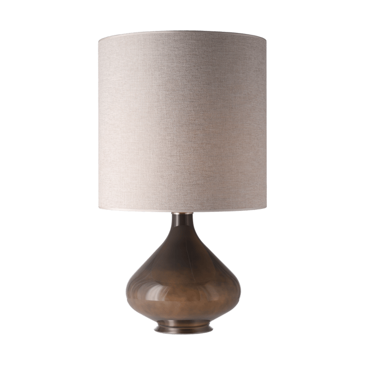 Candeeiro de mesa Flavia, base cinza, London Beige M Flavia Lamps