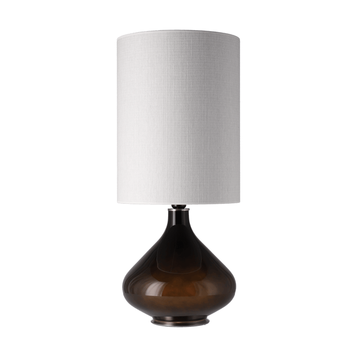 Candeeiro de mesa Flavia, base preta, Babel Beige L Flavia Lamps