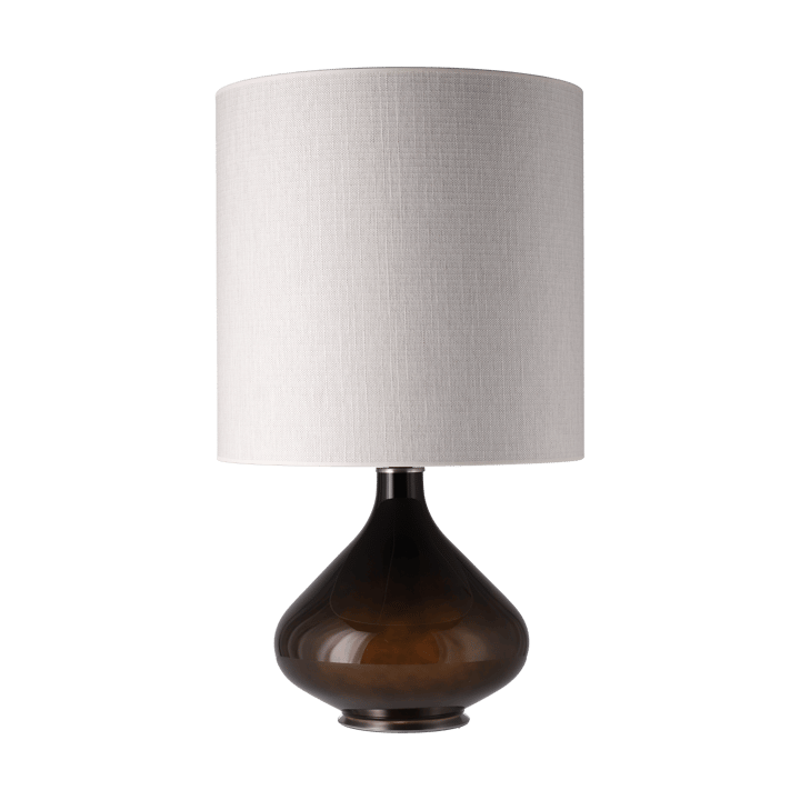 Candeeiro de mesa Flavia, base preta, Babel Beige M Flavia Lamps