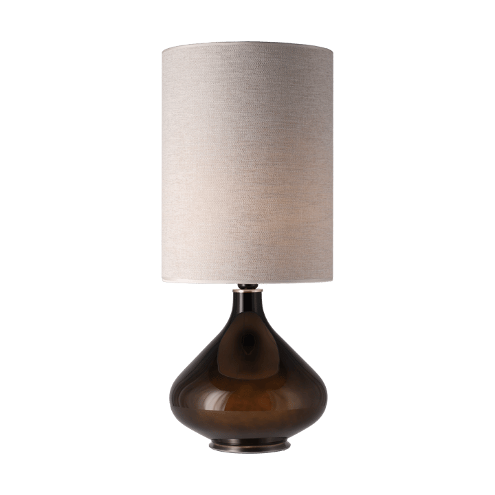 Candeeiro de mesa Flavia, base preta, London Beige L Flavia Lamps