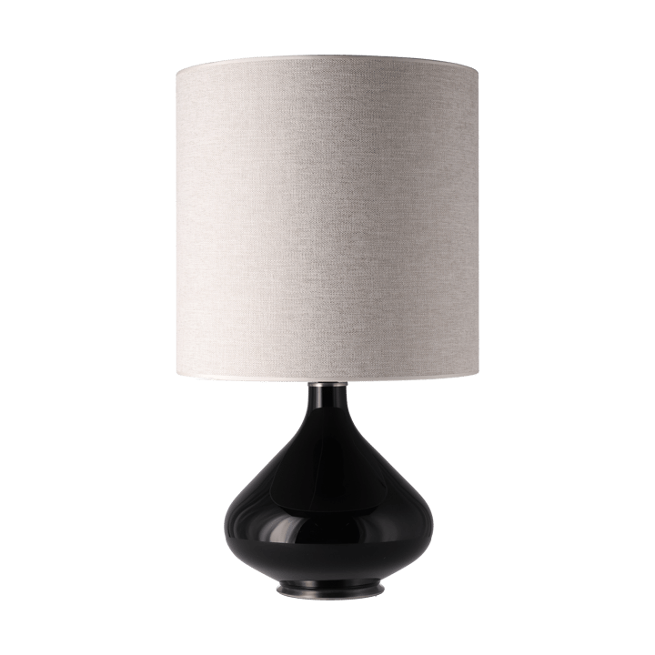 Candeeiro de mesa Flavia, base preta - London Beige M - Flavia Lamps