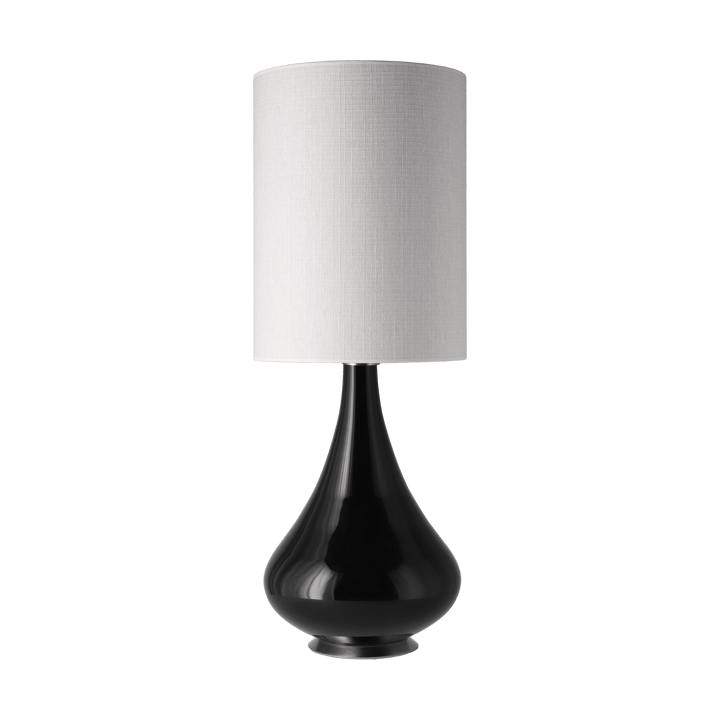 Candeeiro de mesa Renata, base preta - Babel Beige L - Flavia Lamps