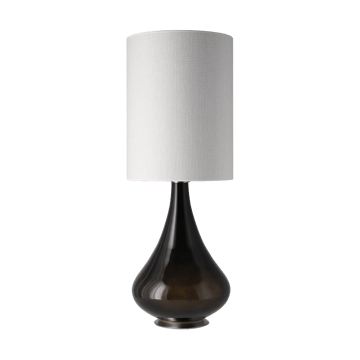 Candeeiro de mesa Renata, base preta - Babel Beige L - Flavia Lamps