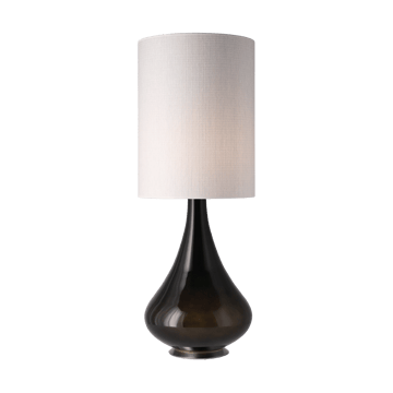 Candeeiro de mesa Renata, base preta - Babel Beige L - Flavia Lamps