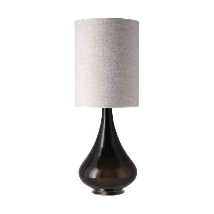 Candeeiro de mesa Renata, base preta, London Beige L Flavia Lamps