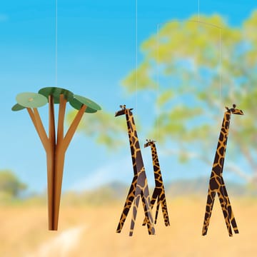 Móbile Giraffes on the Savannah - multi - Flensted Mobiles