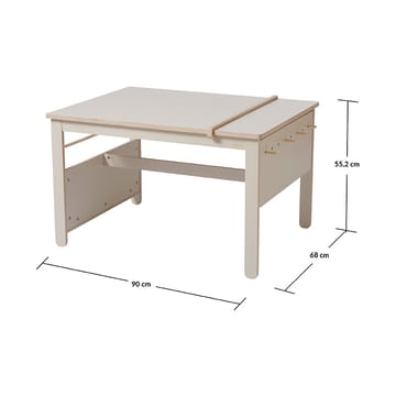 Mesa de trabalho criativa Play 68x90 cm - Cinza - FLEXA