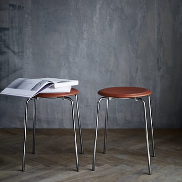 Banco em pele Dot - Walnut - Fritz Hansen