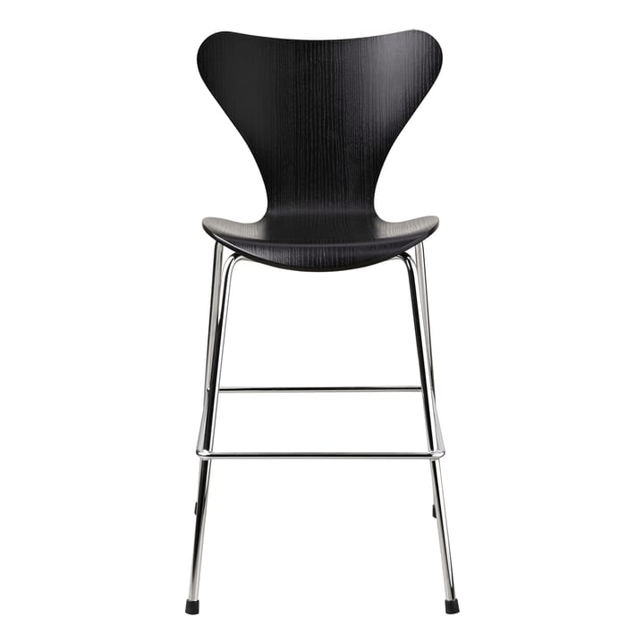 Cadeira 3177 Series 7 Junior cromada - preto - Fritz Hansen