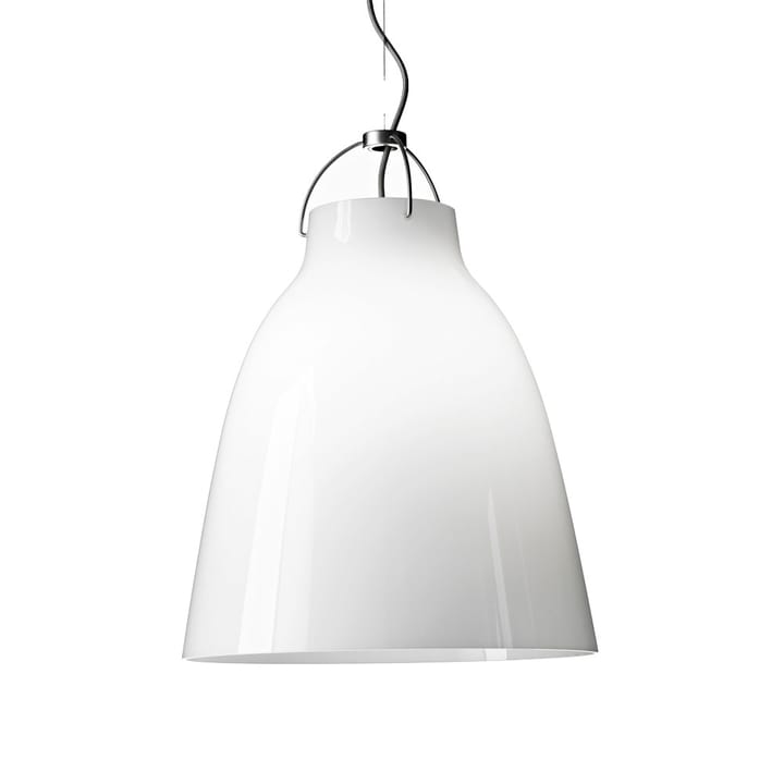 Candeeiro Caravaggio Opal P3 - Vidro opalino branco - cabo cinza prateado - Fritz Hansen