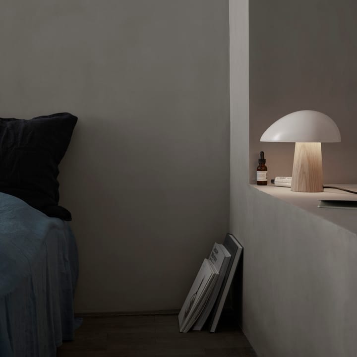 Candeeiro de mesa box Night Owl, Branco fumado Fritz Hansen