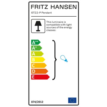 Candeeiro suspenso  Kaiser Idell 6722-P  - preto - Fritz Hansen