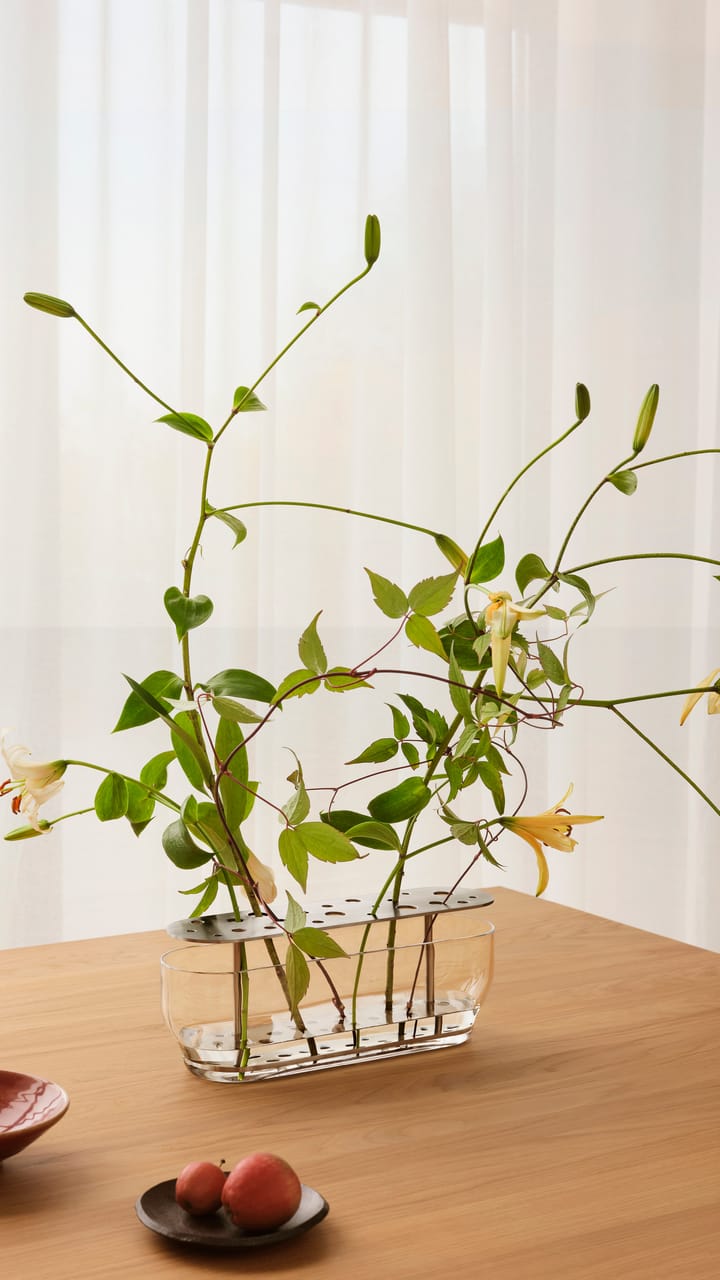 Vaso de aço inoxidável Ikebana - Longo - Fritz Hansen