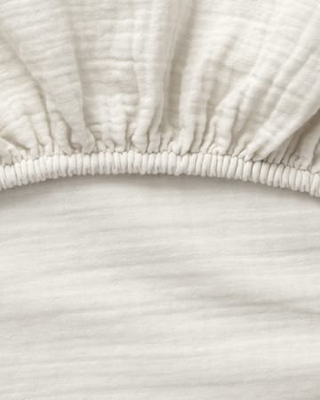 Eggshell Muslin lençol com elástico - 160x200x30 cm - Garbo&Friends