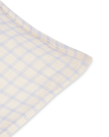 Fronha Gingham Sky Blue Muslin - 50x60 cm - Garbo&Friends