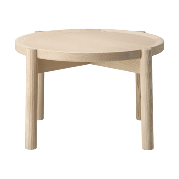 Mesa de centro Elna - freixo-branco-Ø40 cm - Gärsnäs