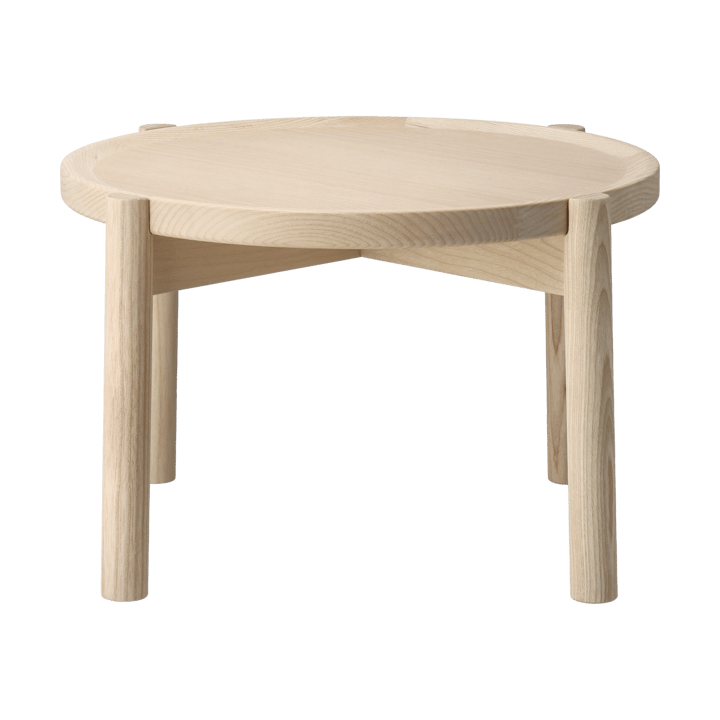 Mesa de centro Elna - freixo-branco-Ø40 cm - Gärsnäs