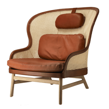 Poltrona Dandy - Carvalho-natural-tärnsjö couro cognac - Gärsnäs