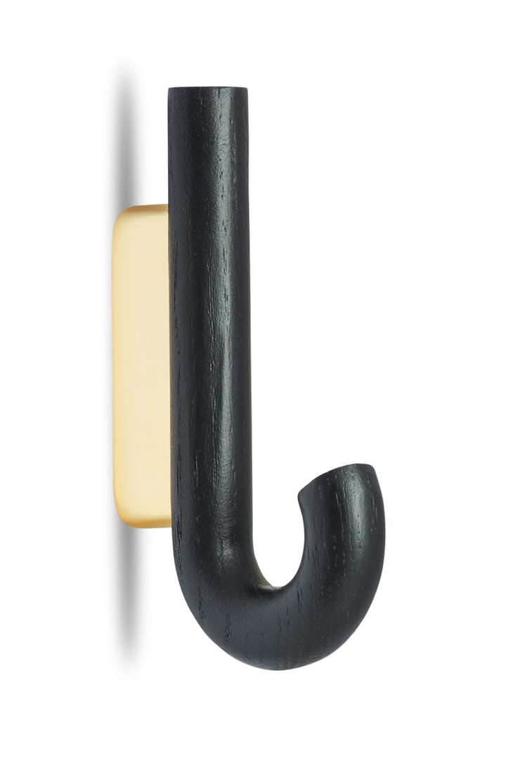 Hook gancho mini 13,3 cm  - carvalho preto-latão  - Gejst