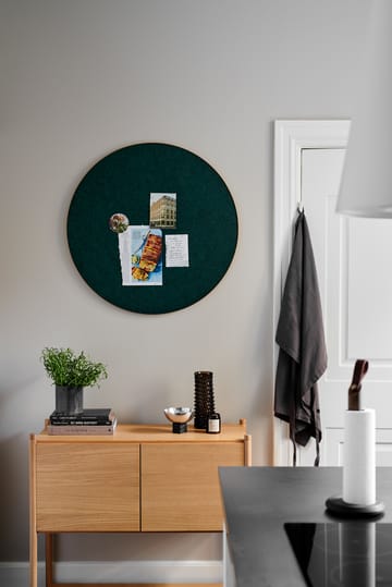 Retell quadro de avisos Ø80 cm - verde/latão - Gejst