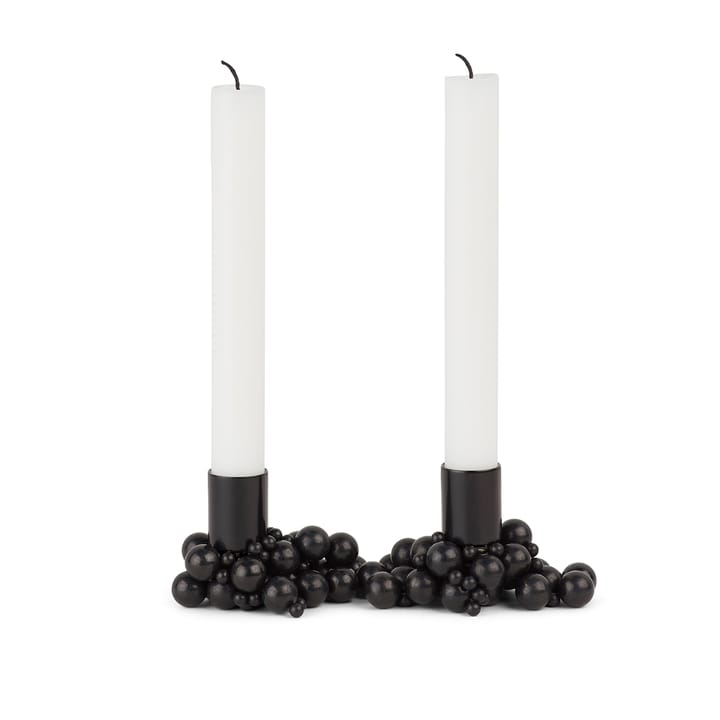 Suporte de velas Molekyl 2 - preto - Gejst