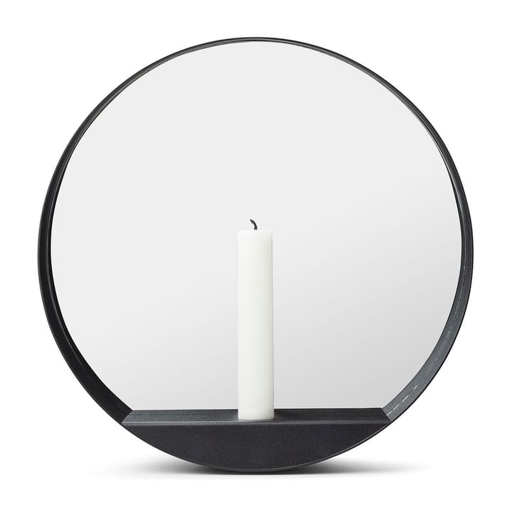 Suporte de velas/espelho Glim Ø28 cm - preto - Gejst