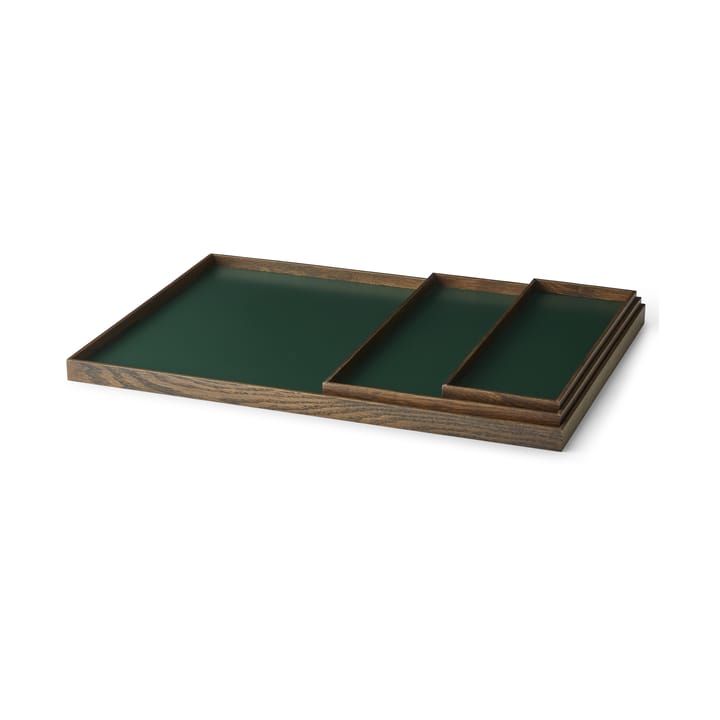 Tabuleiro Frame grande 35,5x50,6 cm - Carvalho fumado-Verde  - Gejst