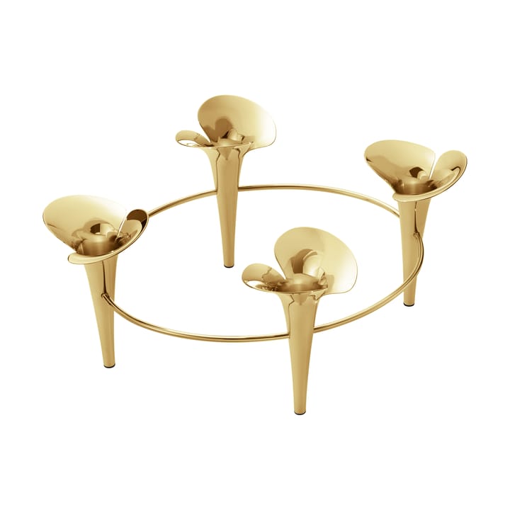 Castiçal Bloom Ø28cm  - Dourado  - Georg Jensen